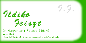 ildiko feiszt business card