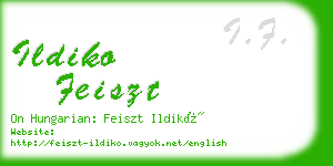 ildiko feiszt business card